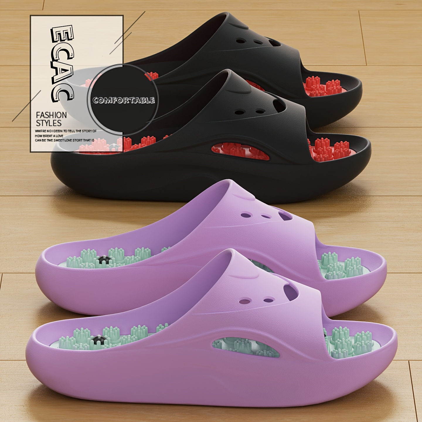 Men'S Shoes To Women'S - Chinelos de Massagem EVA para Mulheres