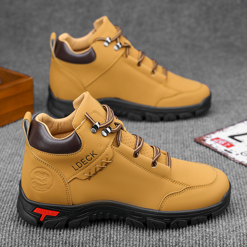 Men'S Shoes Hiking - Botas de cano alto vintage masculinas,