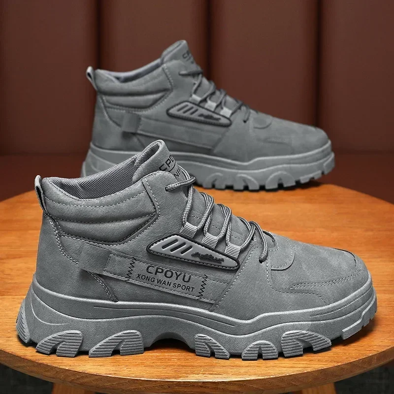 Men'S Shoes Hiking - Botas de Cano Alto Masculinas Impermeáveis