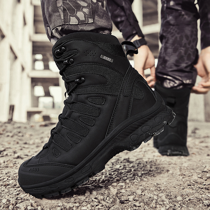 Men'S Shoes Hiking - Novos homens botas táticas marca militar