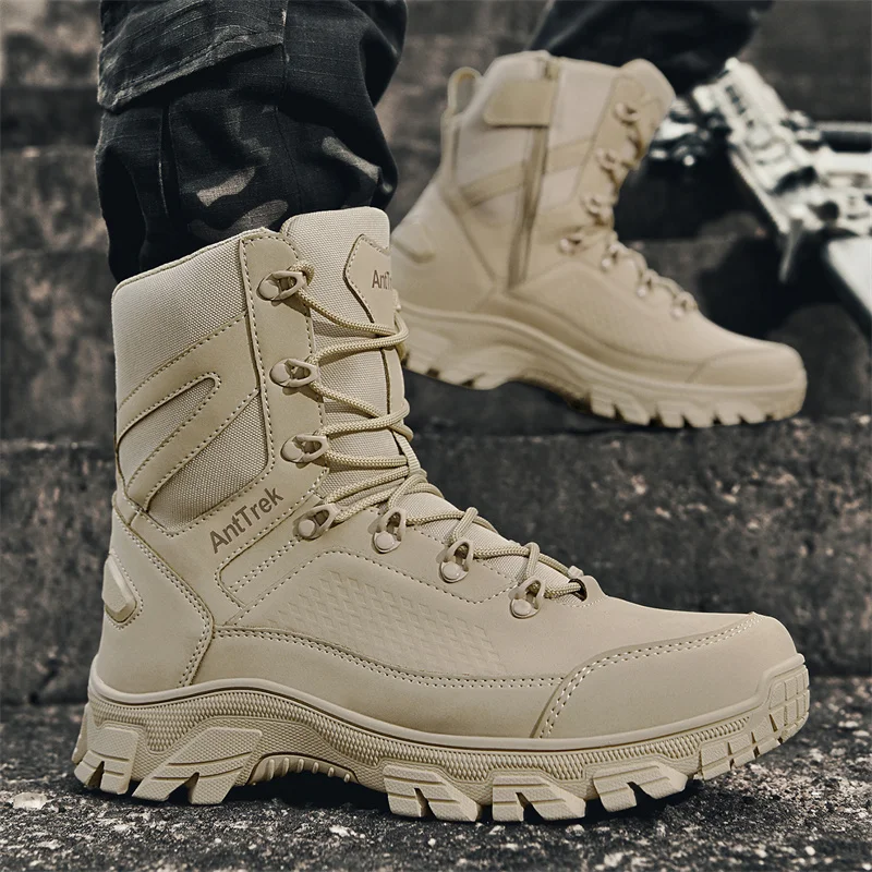 Novos homens botas táticas caç - Men'S Shoes Hiking avaliação e preço