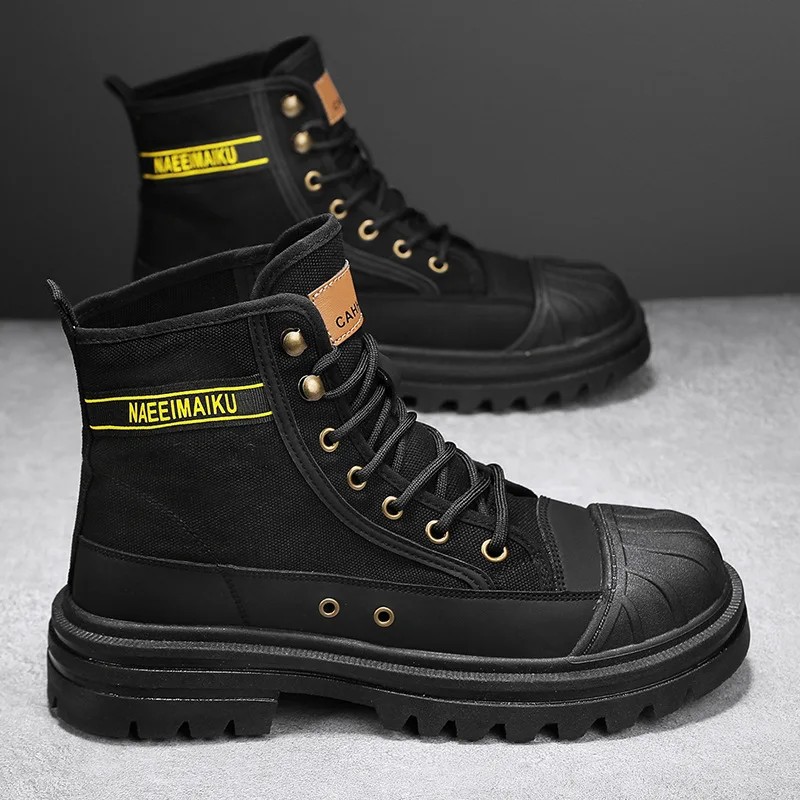 Botas de lona dos homens moda  - Men'S Shoes Dress Casual avaliação e preço