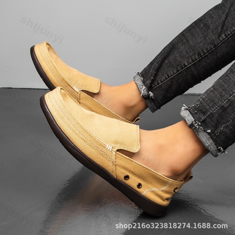 Outono masculino lona sapatos  - Men'S Shoes Loafers Casual avaliação e preço